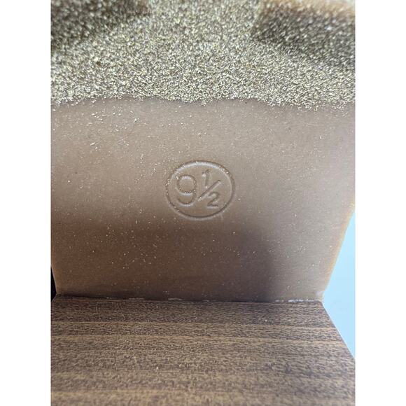 Chunky Block Heel Women’s Faux Fur Lined Ankle Boots Sz 9.5 Camel Brown - Picture 8 of 8